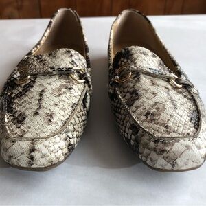 Talbots Women’s Size 8 Snakeskin Loafer Leather